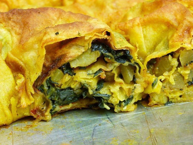 Vegane Börek aus Yufka Teigblättern