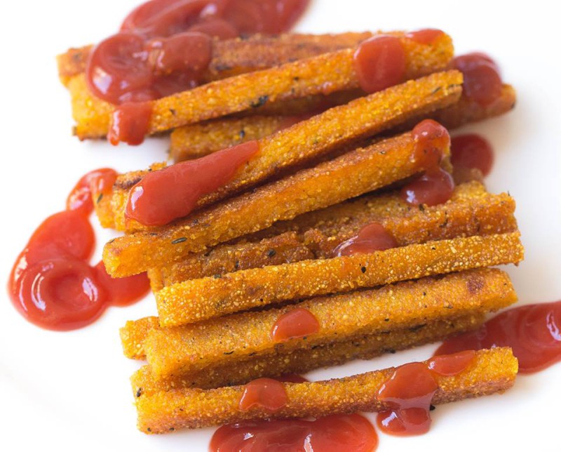 Knusprige Polenta Pommes