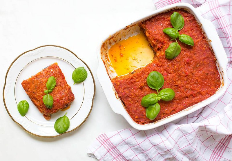 Veganes Moussaka mit Reishack