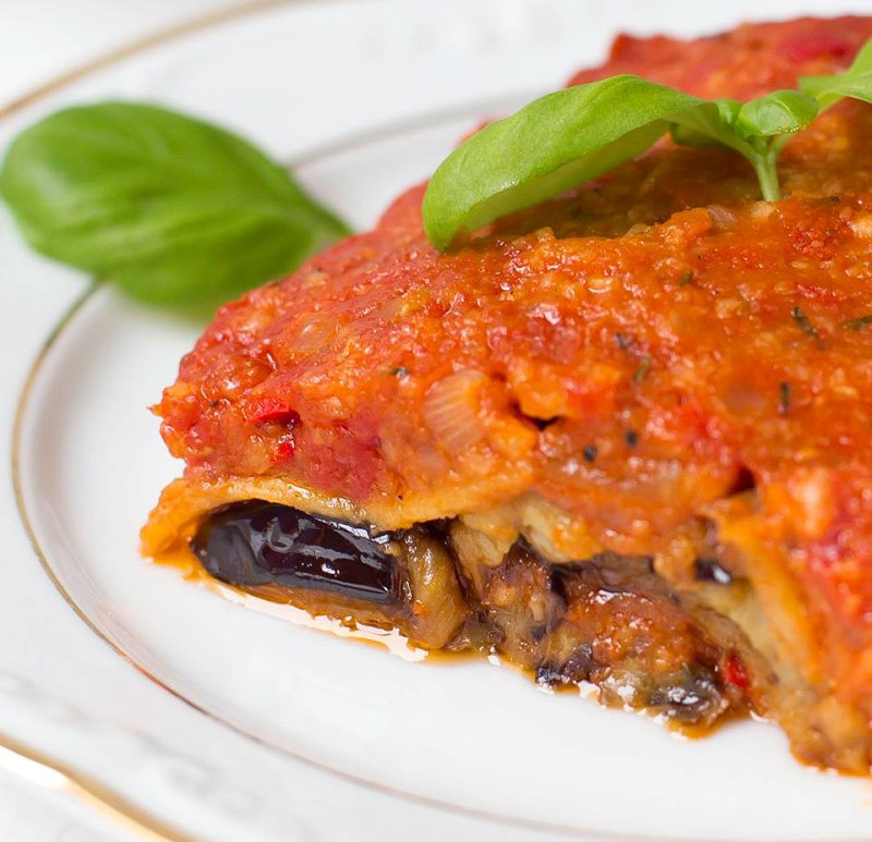 Veganes Moussaka mit Reishack
